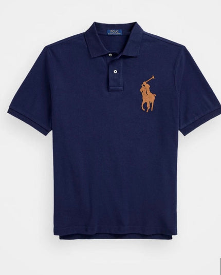 PRL Leather Patch Men’s Polo Shirt