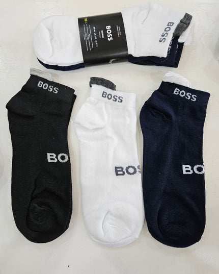 HB Essential Logo Ankle Socks – 3 Pack