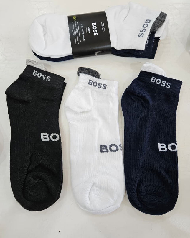 HB Essential Logo Ankle Socks – 3 Pack