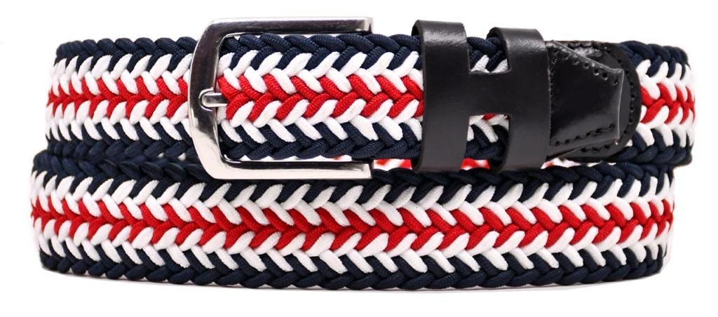 H.K.T. Premium Woven Cloth Belt – Metal Buckle Closure