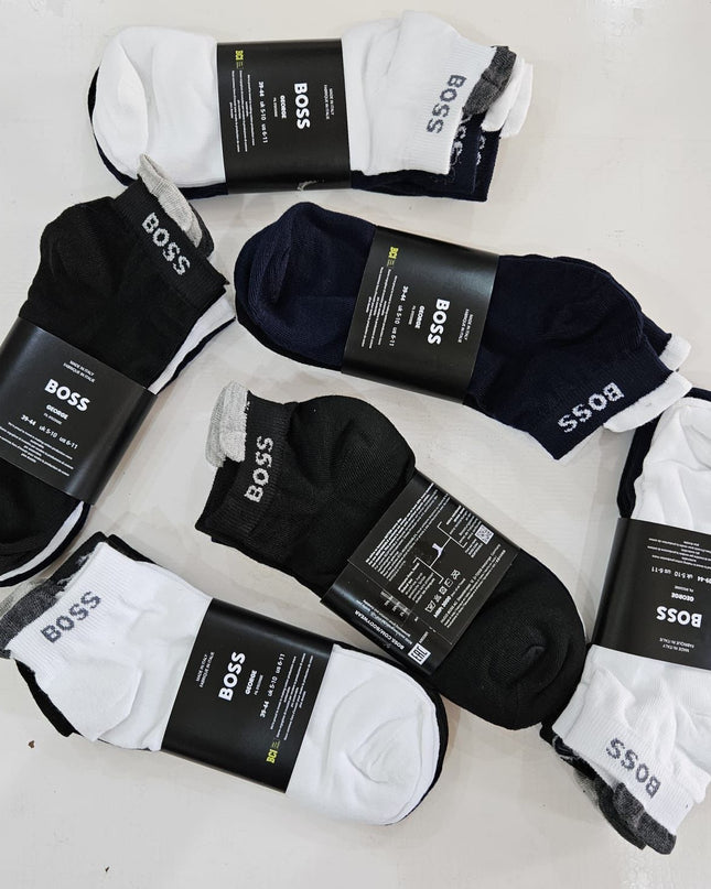 HB Essential Logo Ankle Socks – 3 Pack