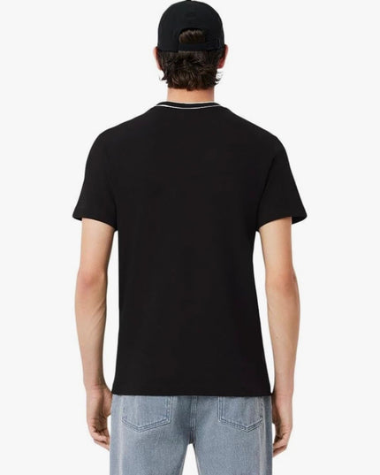 Men’s Stretch Piqué Neck Stripe T-Shirts – LC