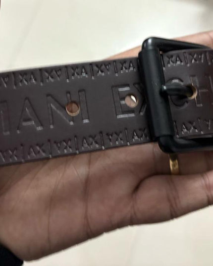 AJ Embossed Leather Belts Collection