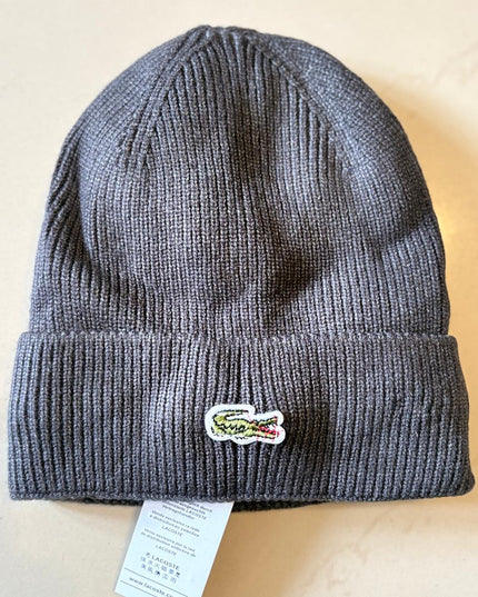 LC Unisex Turned Edge Ribbed Wool Beanie