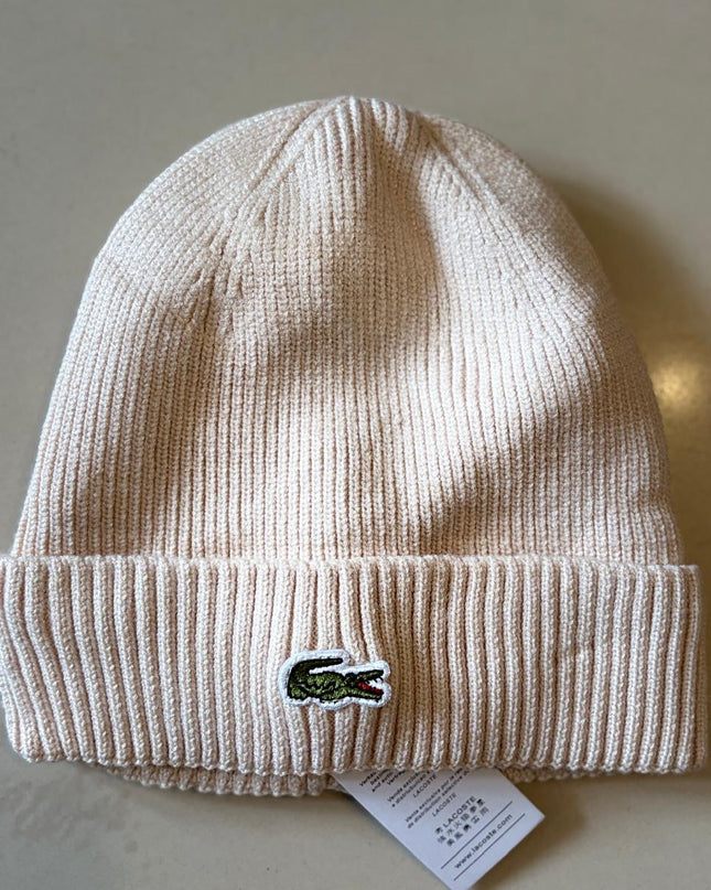 LC Unisex Turned Edge Ribbed Wool Beanie