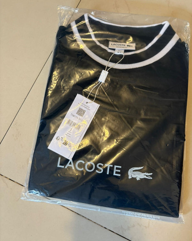 Men’s Stretch Piqué Neck Stripe T-Shirts – LC