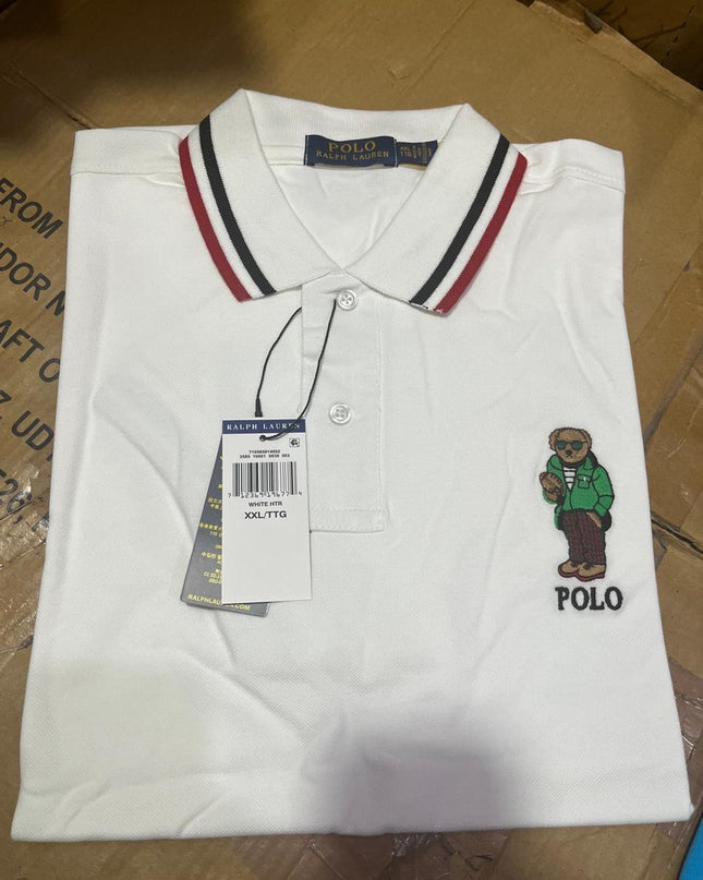 PRL Teddy Tipped Collar Men’s Polo