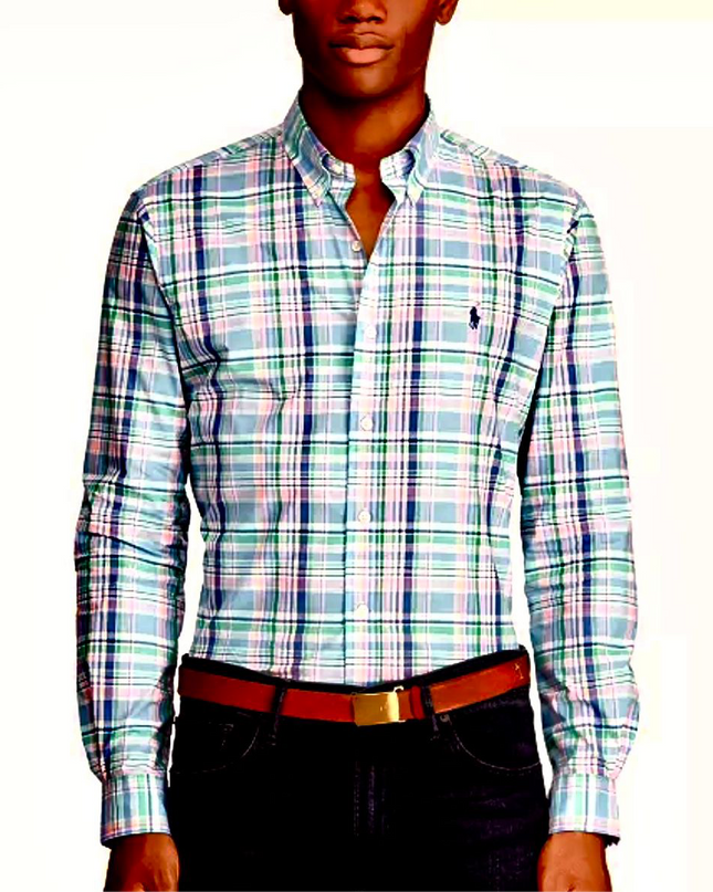 Polo RL Men’s Plaid Shirt – Custom Fit