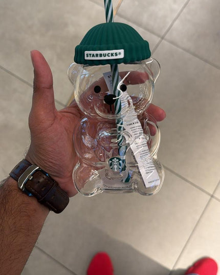 Starbucks Bearista Glass Tumbler – iconic design, heavy quality glass, limited pieces available. Ships fast across India.