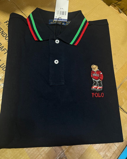 PRL Teddy Tipped Collar Men’s Polo