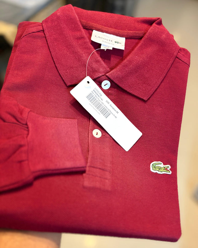 LAACOSTE Men’s Long Sleeve Polo Shirt – Sizes M to XXL