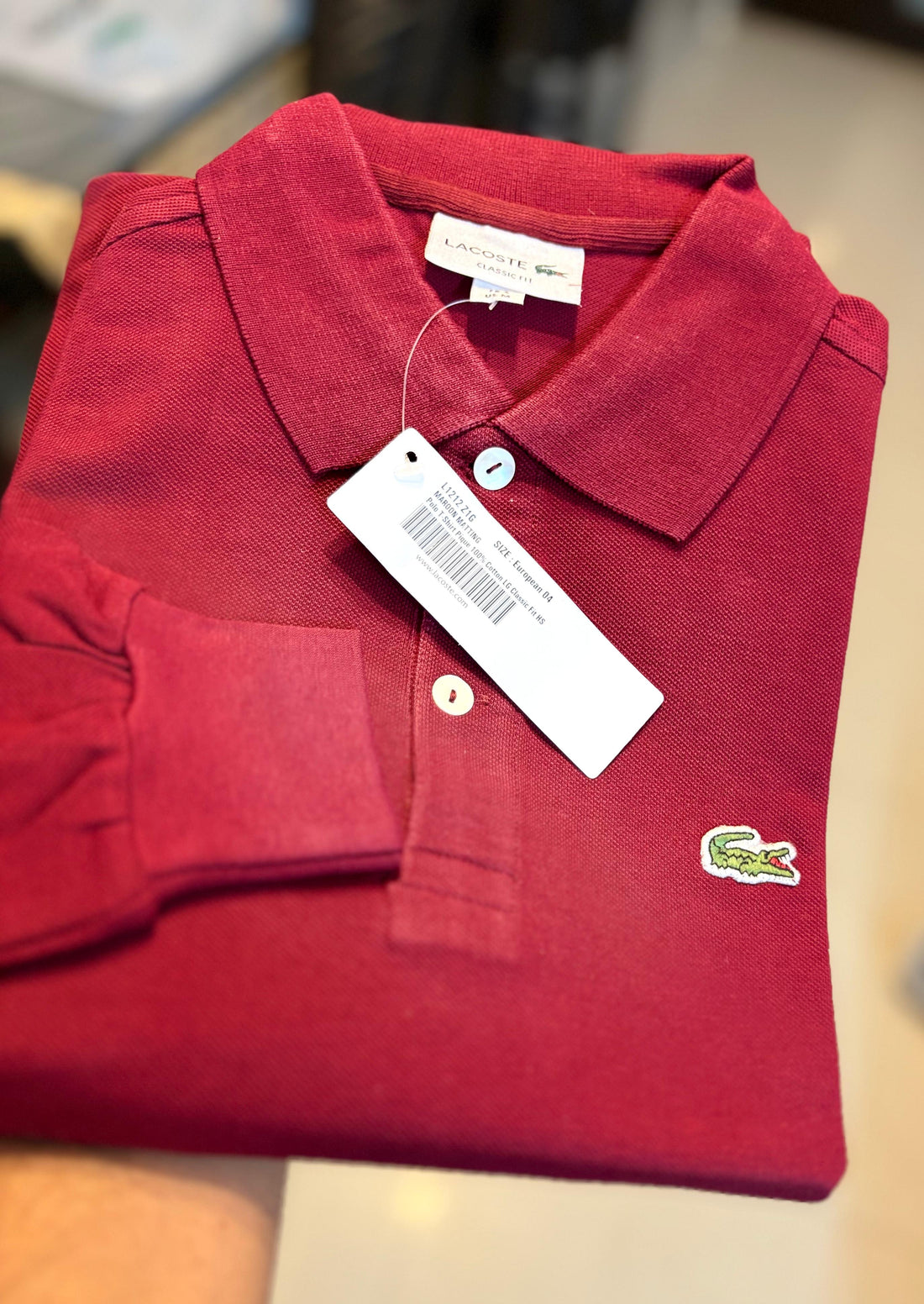 LAACOSTE Men’s Long Sleeve Polo Shirt – Sizes M to XXL