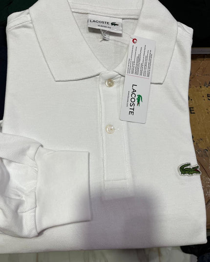 LAACOSTE Men’s Long Sleeve Polo Shirt – Sizes M to XXL
