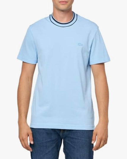Men’s Stretch Piqué Neck Stripe T-Shirts – LC