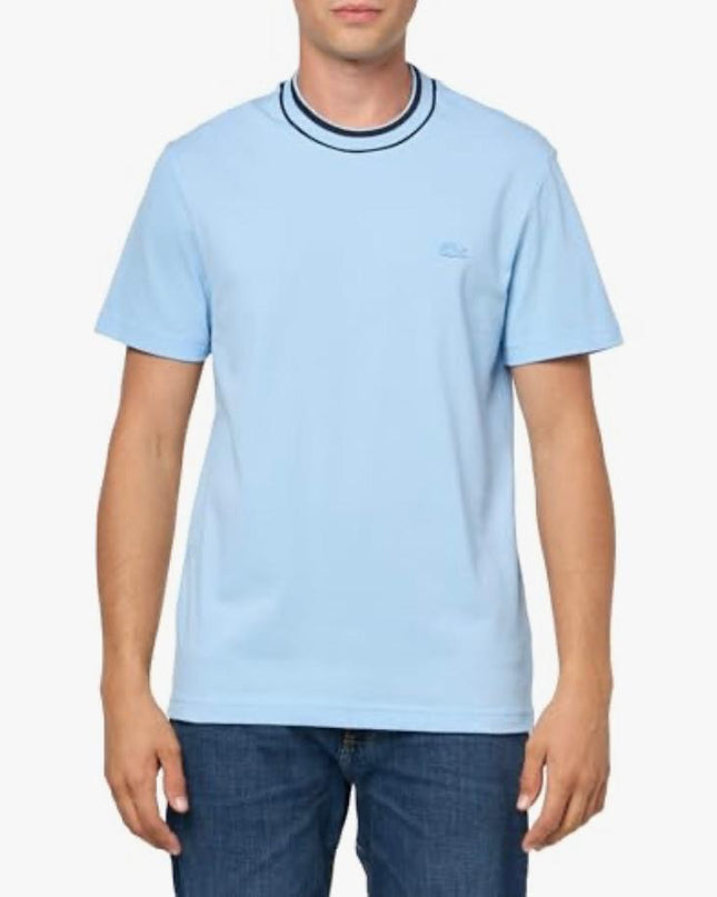 Men’s Stretch Piqué Neck Stripe T-Shirts – LC