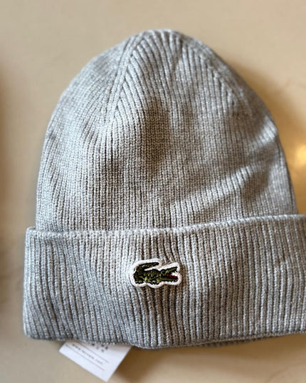 LC Unisex Turned Edge Ribbed Wool Beanie