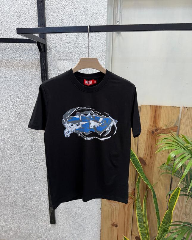 DIESEL | Premium Men’s Graphic Logo T-Shirts – Signature Cotton Crew Neck Streetwear