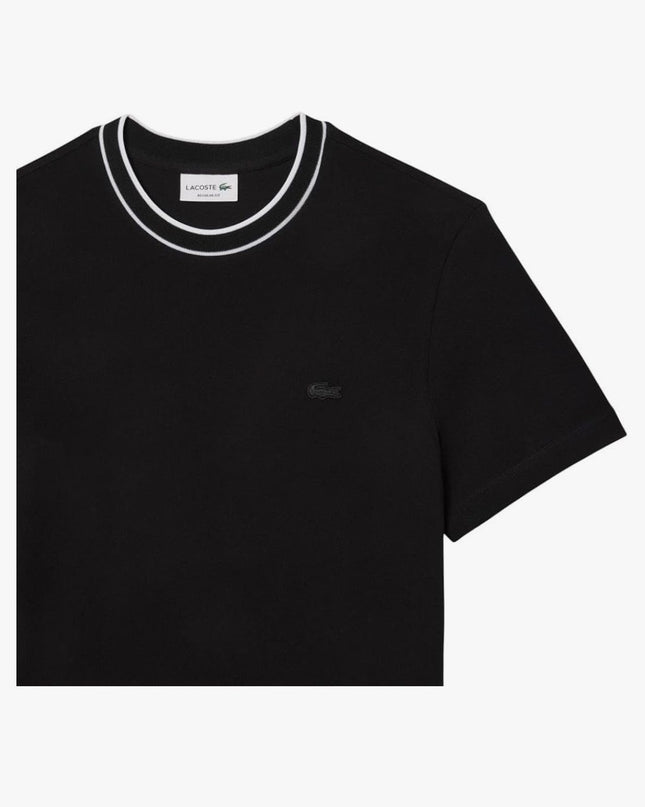 Men’s Stretch Piqué Neck Stripe T-Shirts – LC