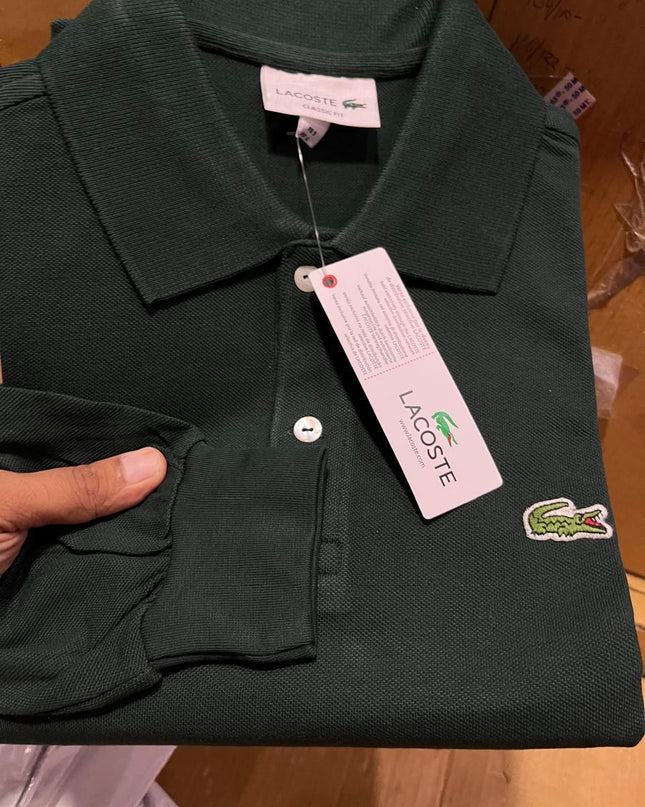 LAACOSTE Men’s Long Sleeve Polo Shirt – Sizes M to XXL