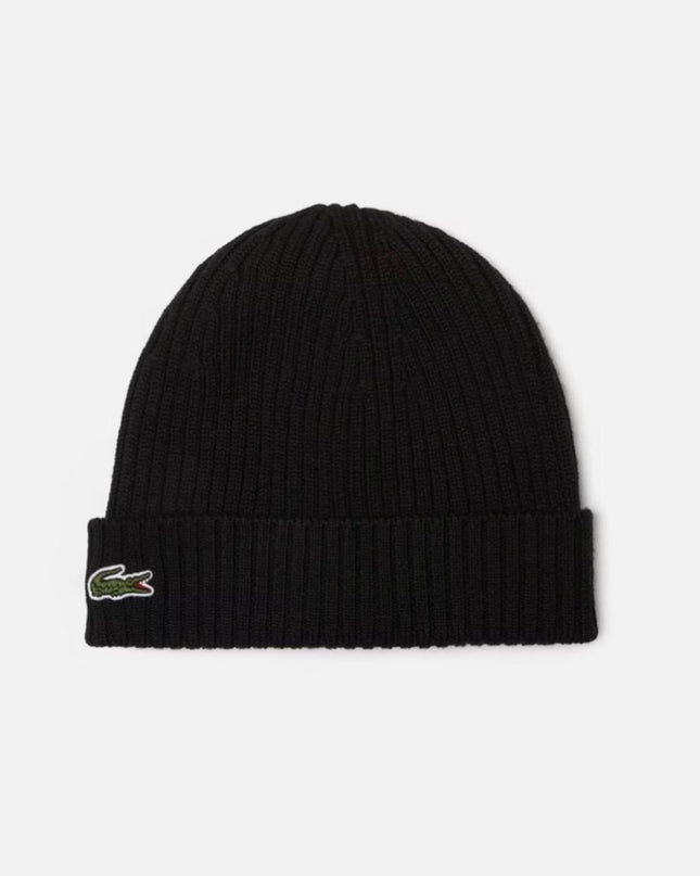 LC Unisex Turned Edge Ribbed Wool Beanie