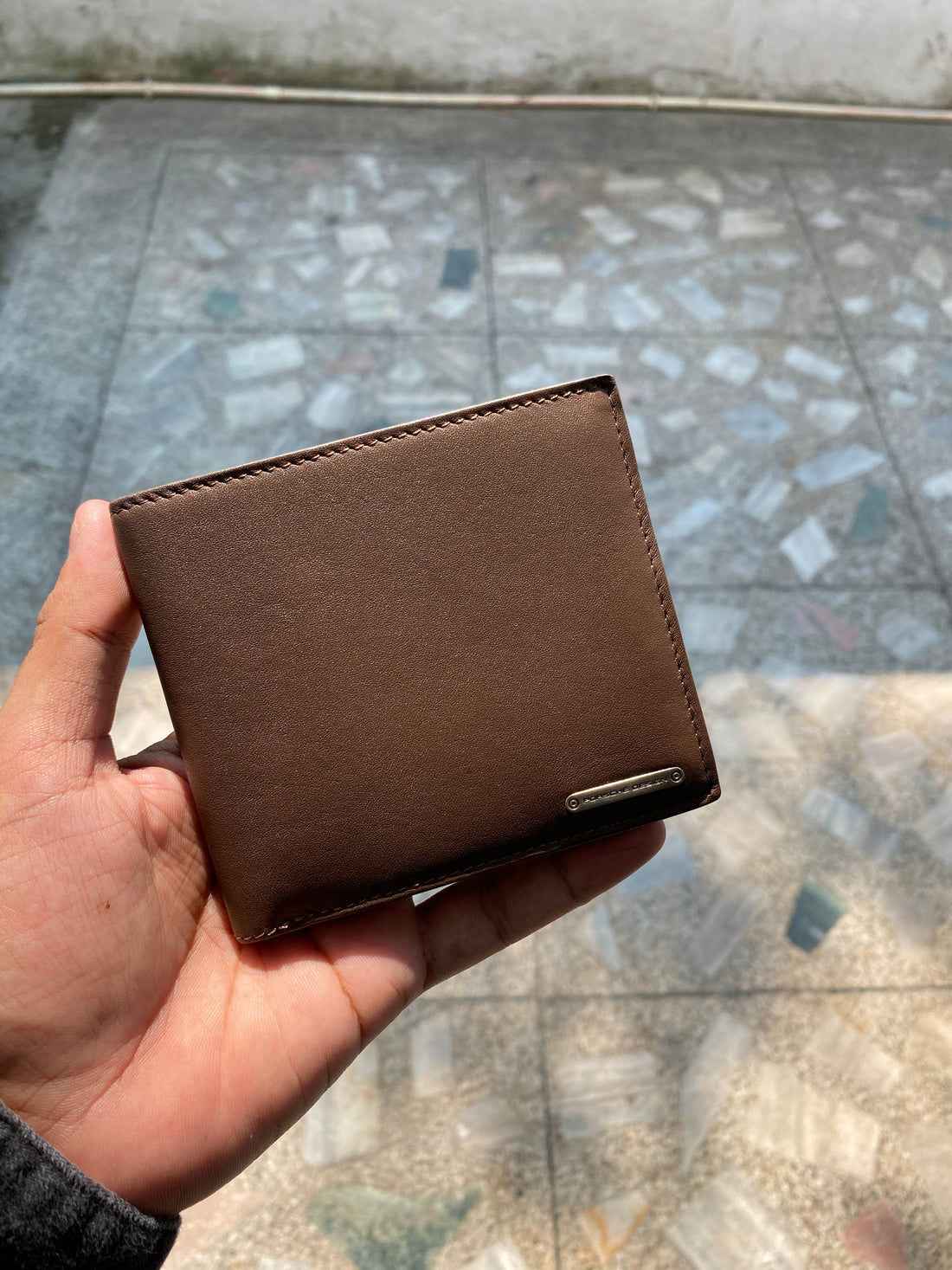 P.D. Premium Original Leather Wallet – Sleek Bifold Design (Brown)