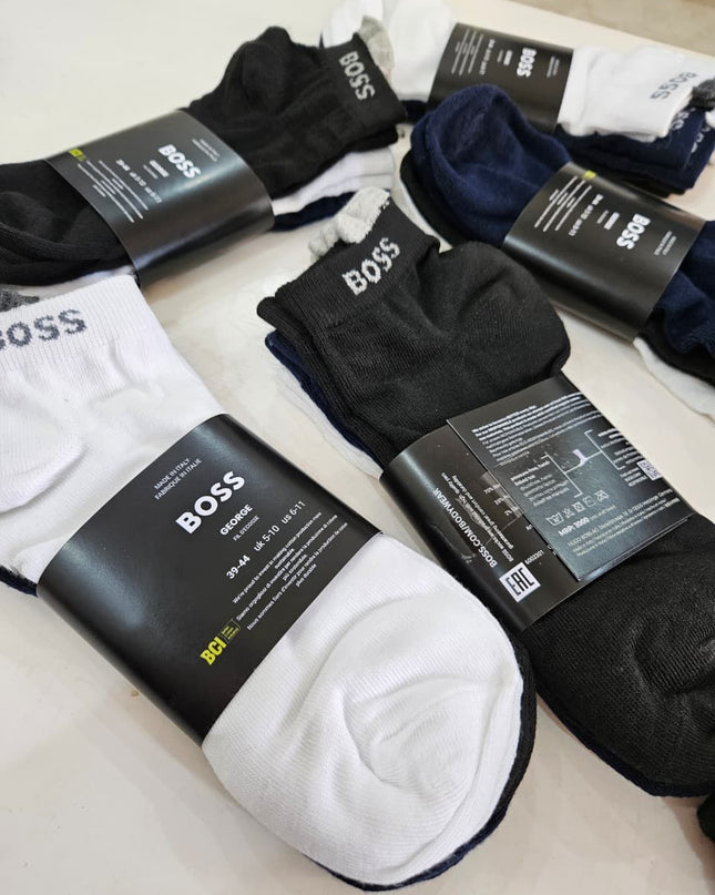 HB Essential Logo Ankle Socks – 3 Pack