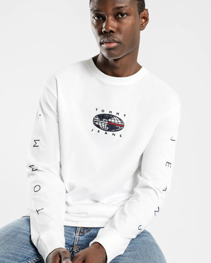 Striped White Long-Sleeve T-Shirts – TJ