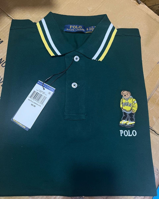 PRL Teddy Tipped Collar Men’s Polo