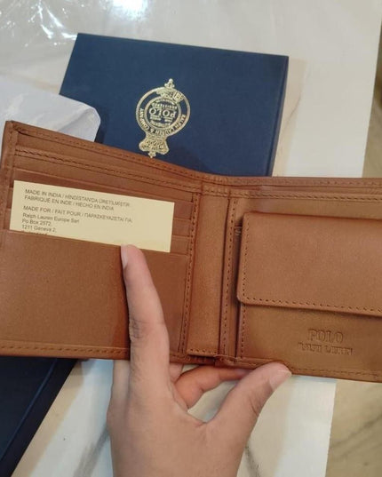 Polo RL Teddy Bear Leather Wallet – Men’s Premium Collection
