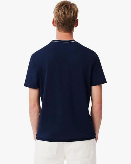 Men’s Stretch Piqué Neck Stripe T-Shirts – LC