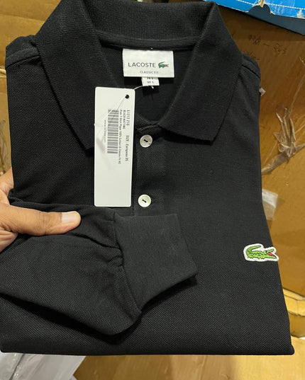 LAACOSTE Men’s Long Sleeve Polo Shirt – Sizes M to XXL
