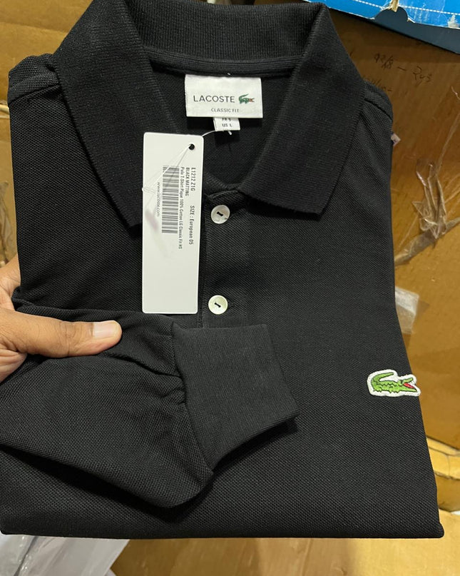 LAACOSTE Men’s Long Sleeve Polo Shirt – Sizes M to XXL