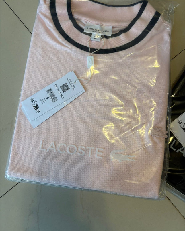 Men’s Stretch Piqué Neck Stripe T-Shirts – LC