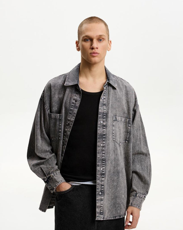 BZ Oversize Organic Denim Shacket – Men