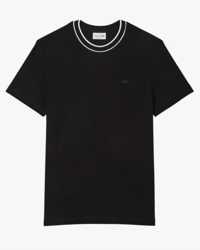 Men’s Stretch Piqué Neck Stripe T-Shirts – LC
