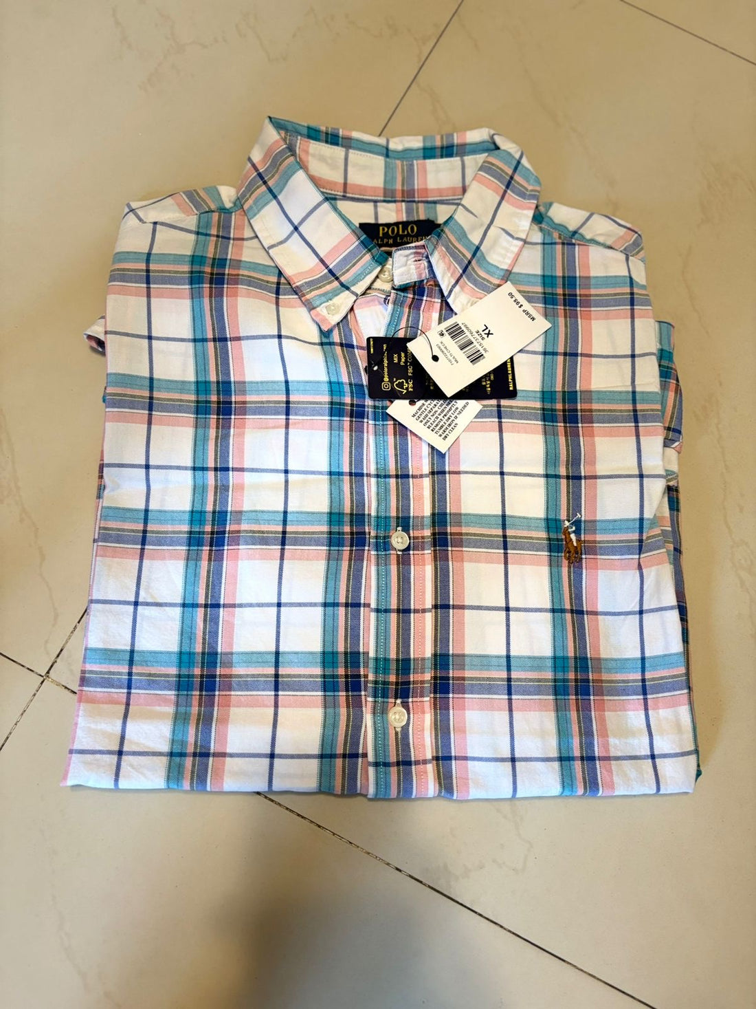 Polo RL Men’s Plaid Shirt – Custom Fit
