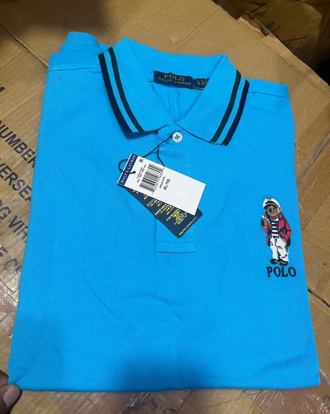 PRL Teddy Tipped Collar Men’s Polo
