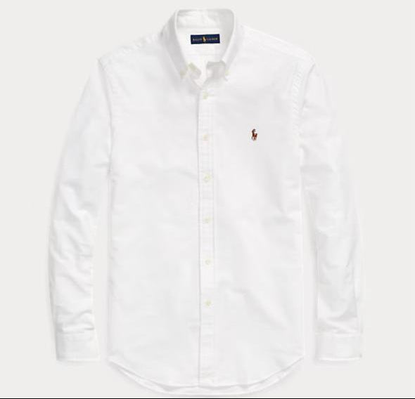 RL Classic White Oxford Shirt | Premium Cotton Formal Shirt (M–XXL)