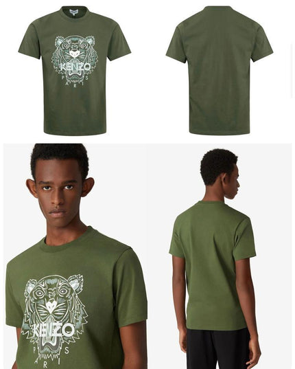 KZ Classic Cotton T-Shirt with Tiger Motif | Premium Casual Tee