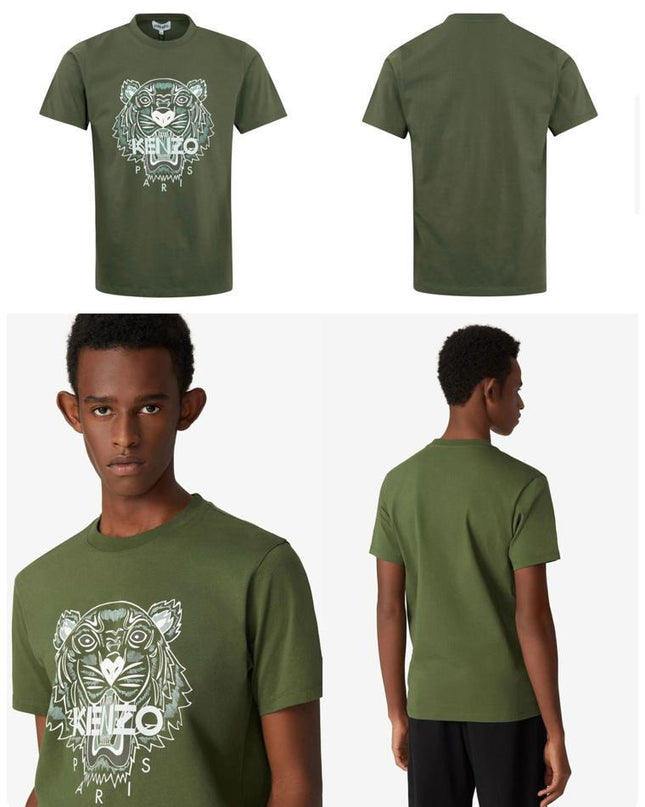 KZ Classic Cotton T-Shirt with Tiger Motif | Premium Casual Tee