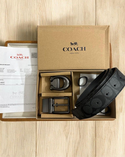 CH Premium Leather Belt Set | 2 Buckle Combo for Versatile Styling