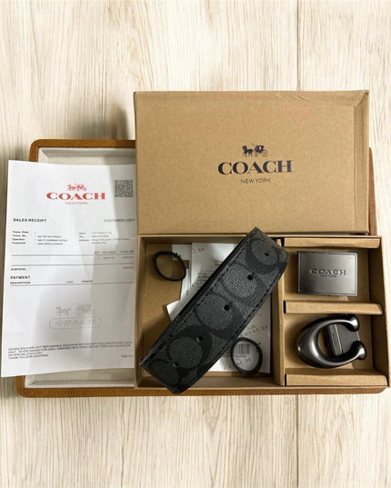 CH Premium Leather Belt Set | 2 Buckle Combo for Versatile Styling