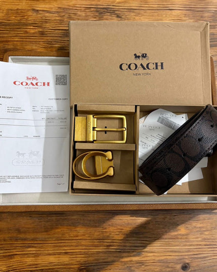 CH Premium Leather Belt Set | 2 Buckle Combo for Versatile Styling