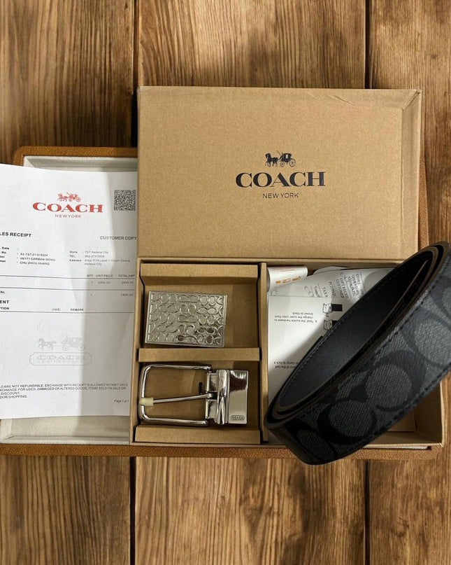 CH Premium Leather Belt Set | 2 Buckle Combo for Versatile Styling