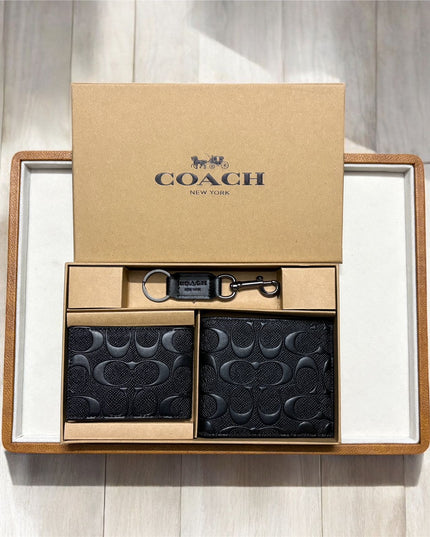 CH Premium Accessories Gift Set | Wallet, Card Holder & Key Chain Combo