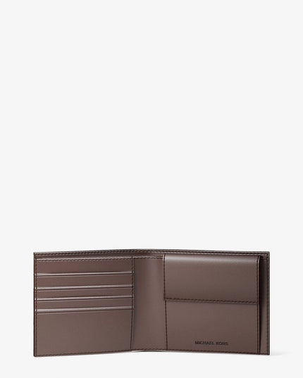 MK Cooper Logo Billfold Wallet With Coin Pouch-  100% original Shipment stock