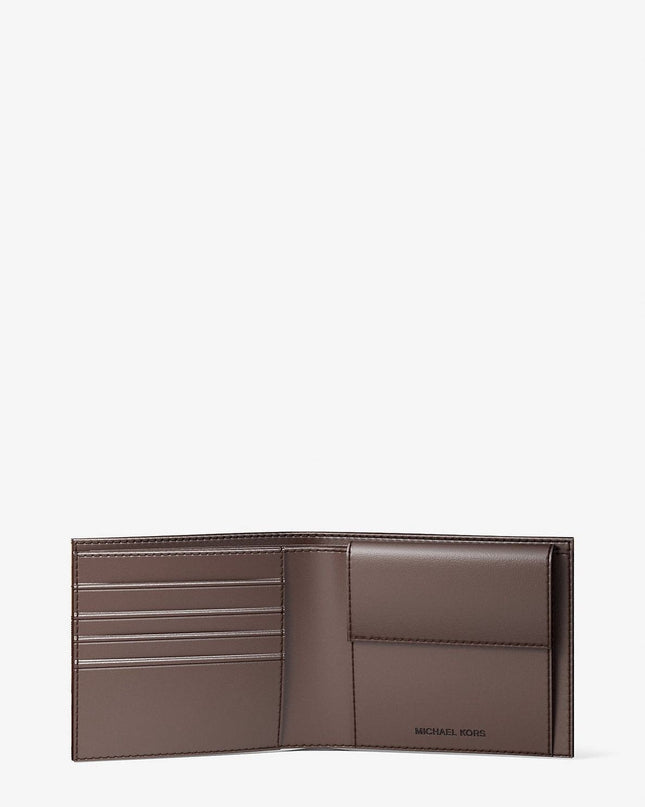 MK Cooper Logo Billfold Wallet With Coin Pouch-  100% original Shipment stock