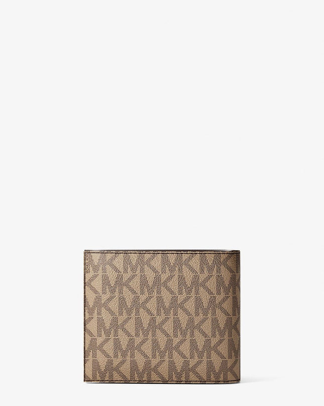 MK Cooper Logo Billfold Wallet With Coin Pouch-  100% original Shipment stock