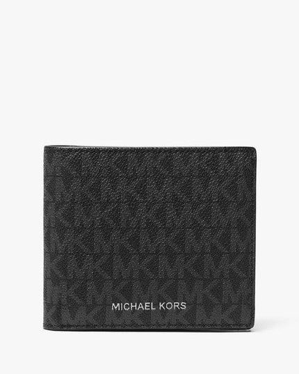 MK Cooper Logo Billfold Wallet With Coin Pouch-  100% original Shipment stock