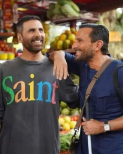 SAINT MXXXXXX Rainbow Text-Print Rainbow Logo Printed T-shirts  L to XXL